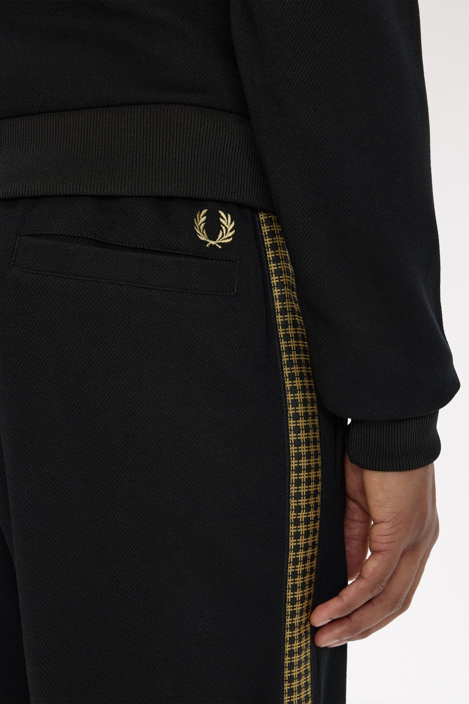 FRED PERRY Calças de fato de treino com fita cruzada