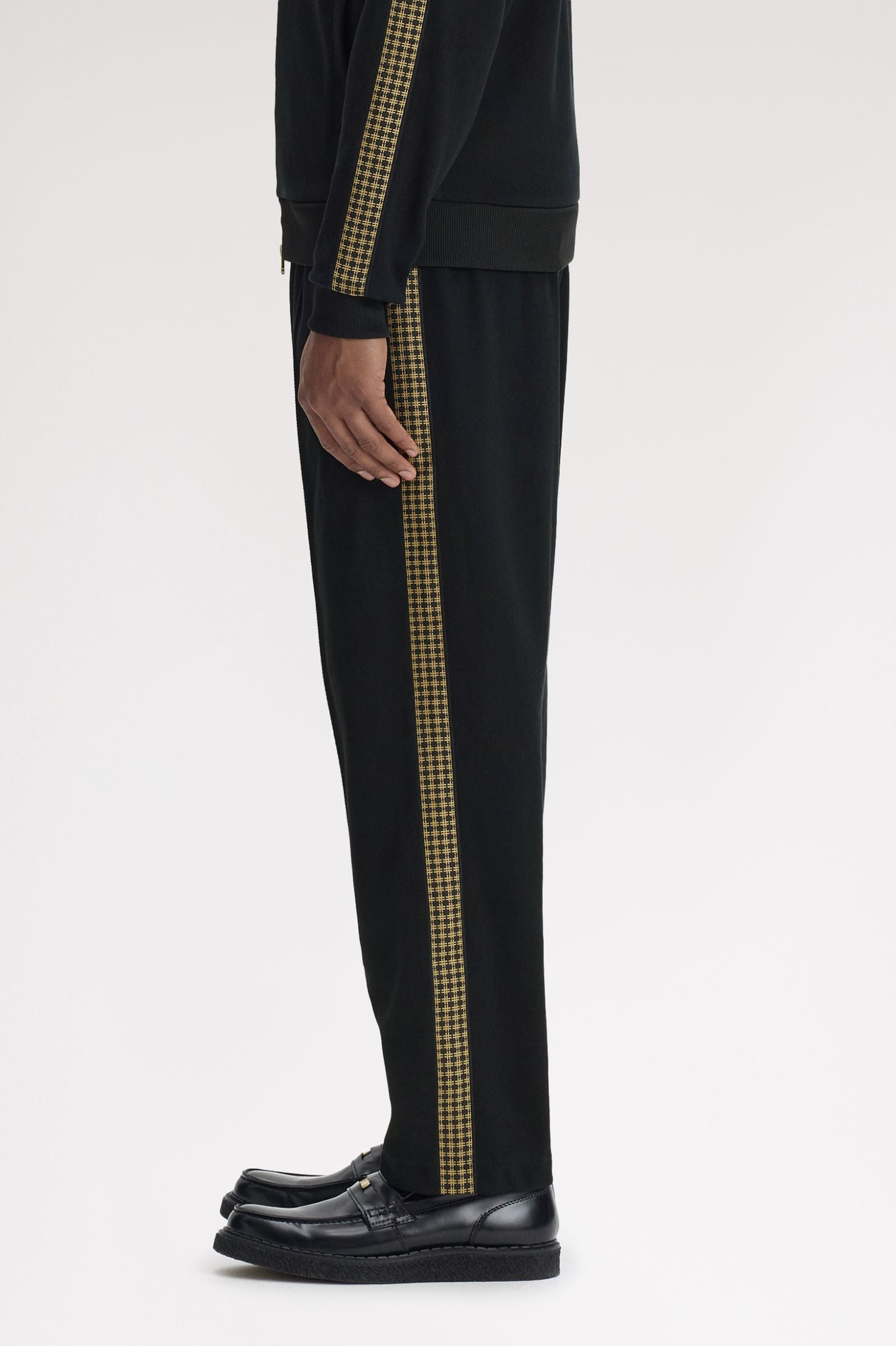 FRED PERRY Calças de fato de treino com fita cruzada