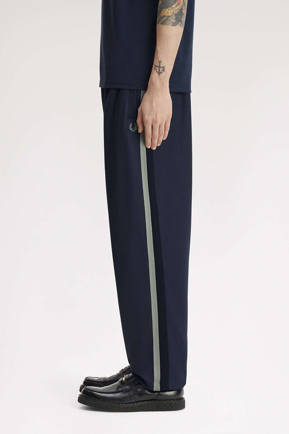 FRED PERRY Calça com fita de malha bicolor