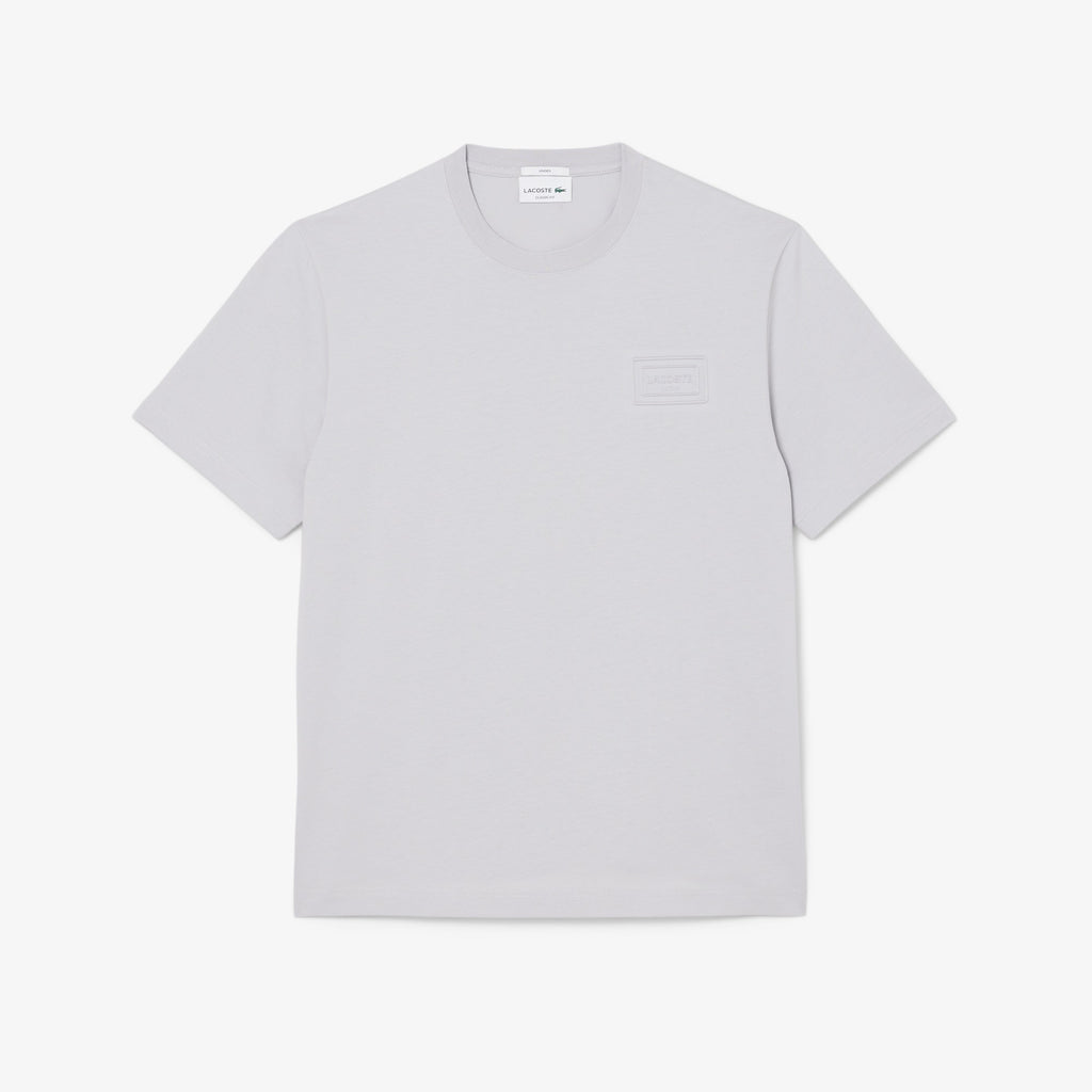 LACOSTE T-shirt em jersey com marca gravada em relevo