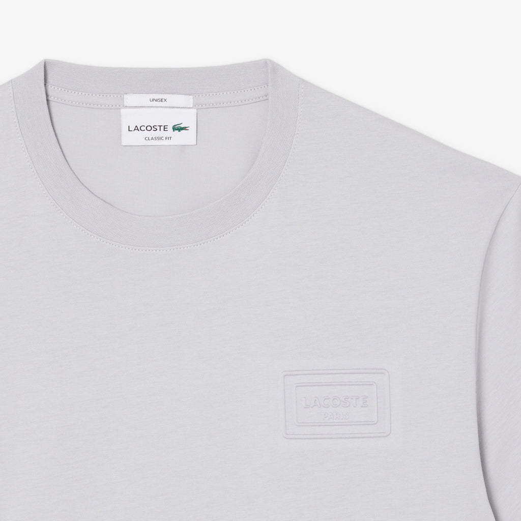 LACOSTE T-shirt em jersey com marca gravada em relevo