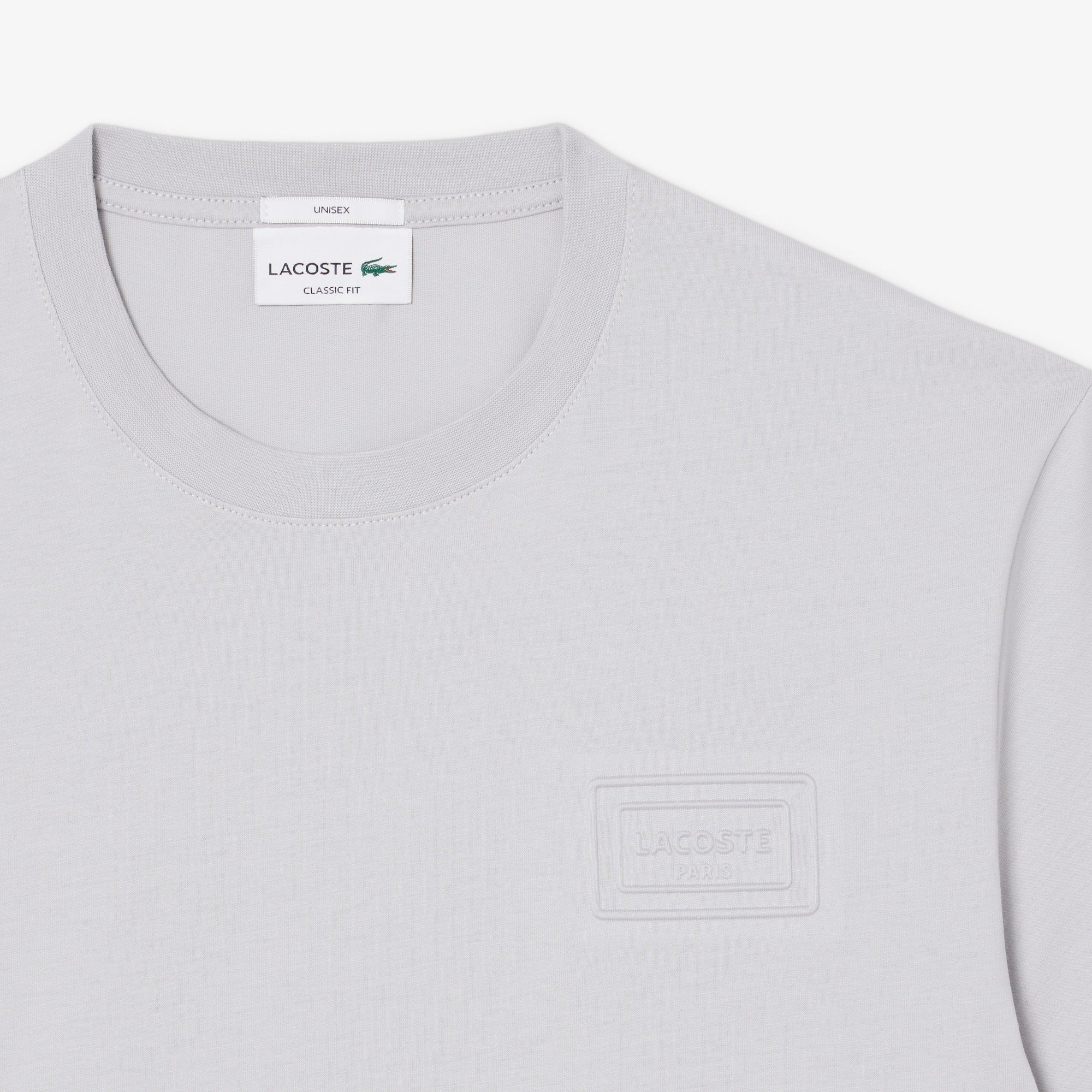 LACOSTE T-shirt em jersey com marca gravada em relevo