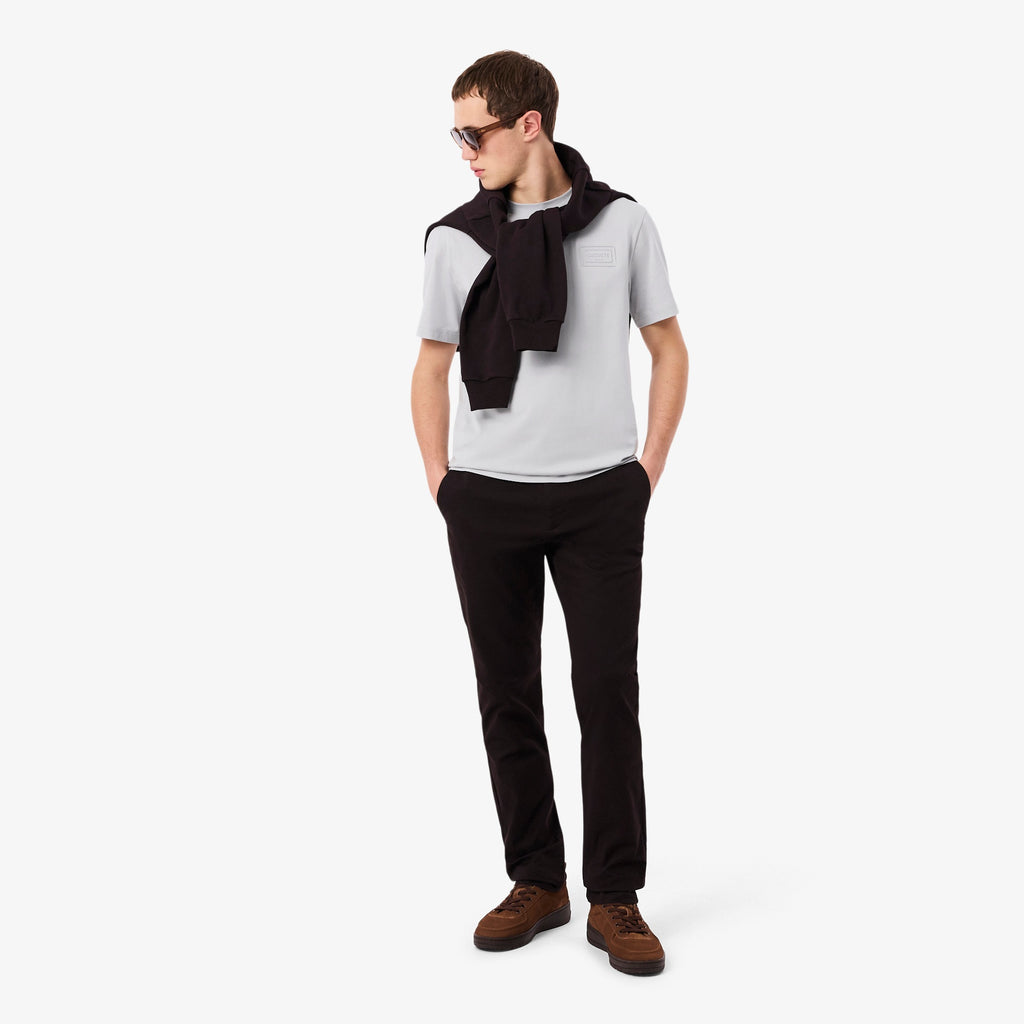 LACOSTE T-shirt em jersey com marca gravada em relevo
