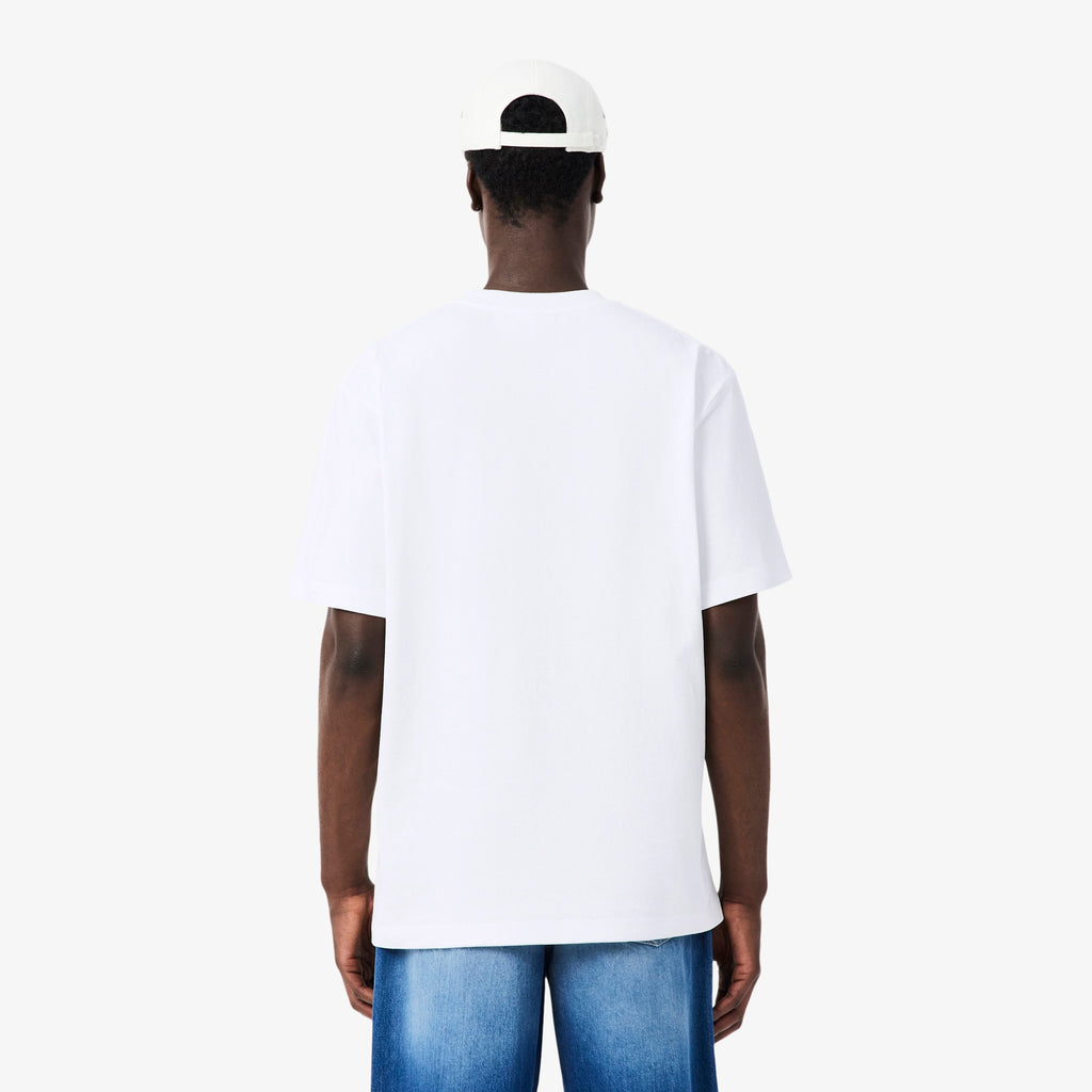 LACOSTE T-shirt em jersey de algodão grosso relaxed fit