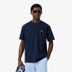 LACOSTE T-shirt em jersey de algodão grosso relaxed fit