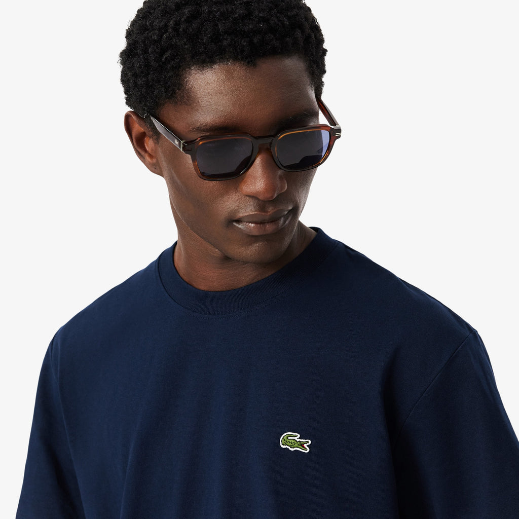 LACOSTE T-shirt em jersey de algodão grosso relaxed fit