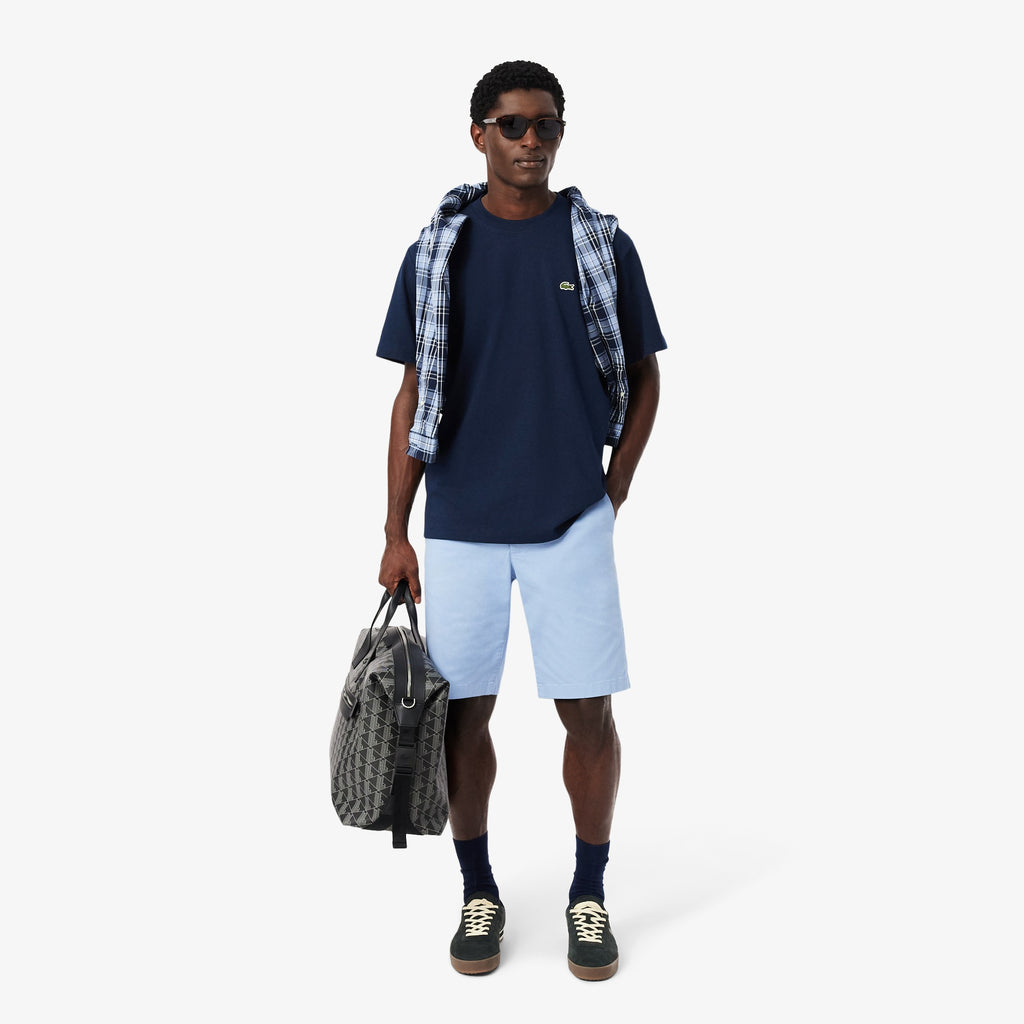 LACOSTE T-shirt em jersey de algodão grosso relaxed fit