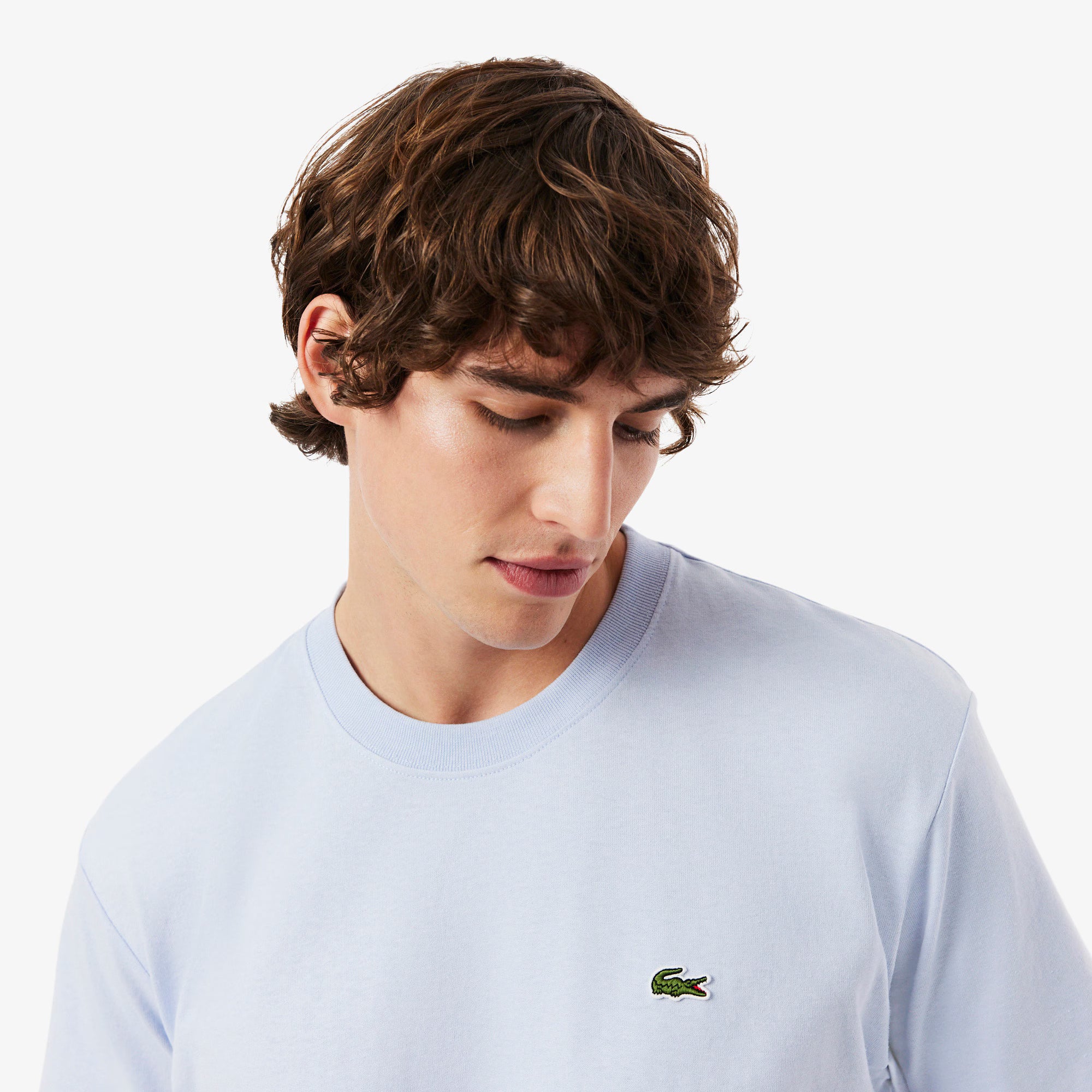 LACOSTE T-shirt em jersey de algodão grosso