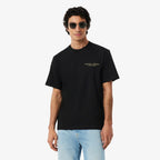 LACOSTE T-shirt de algodão grosso com bordado