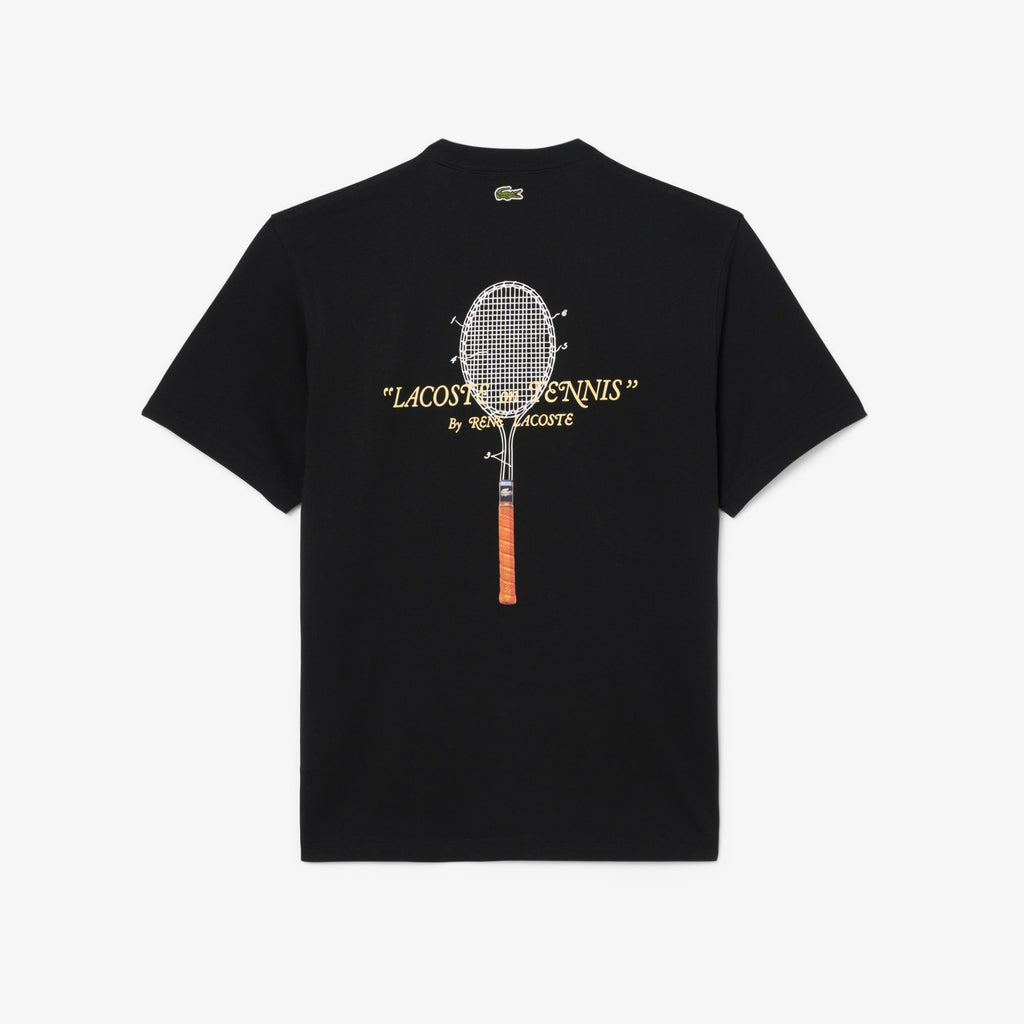 LACOSTE T-shirt de algodão grosso com bordado