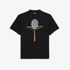 LACOSTE T-shirt de algodão grosso com bordado