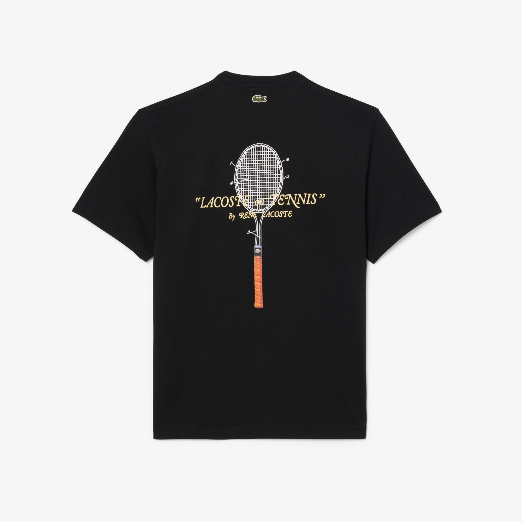 LACOSTE T-shirt de algodão grosso com bordado