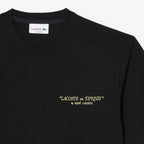 LACOSTE T-shirt de algodão grosso com bordado