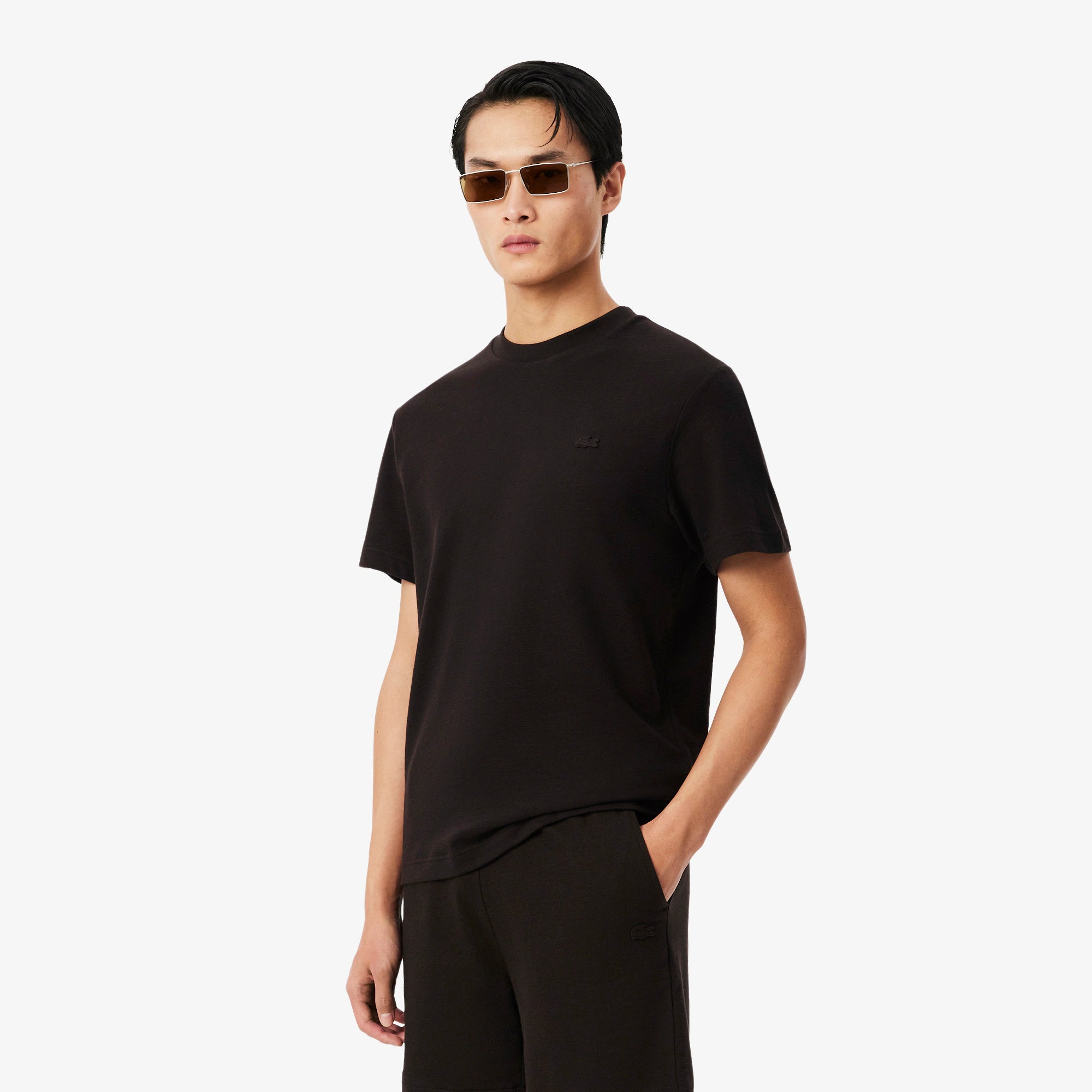 LACOSTE T-shirt em jersey texturizado