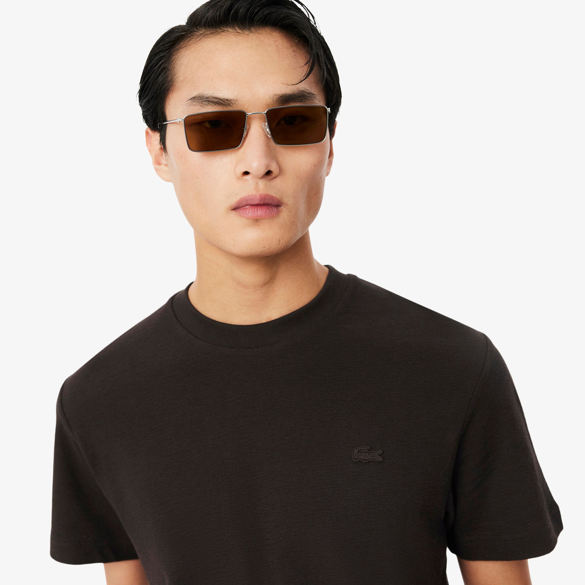 LACOSTE T-shirt em jersey texturizado
