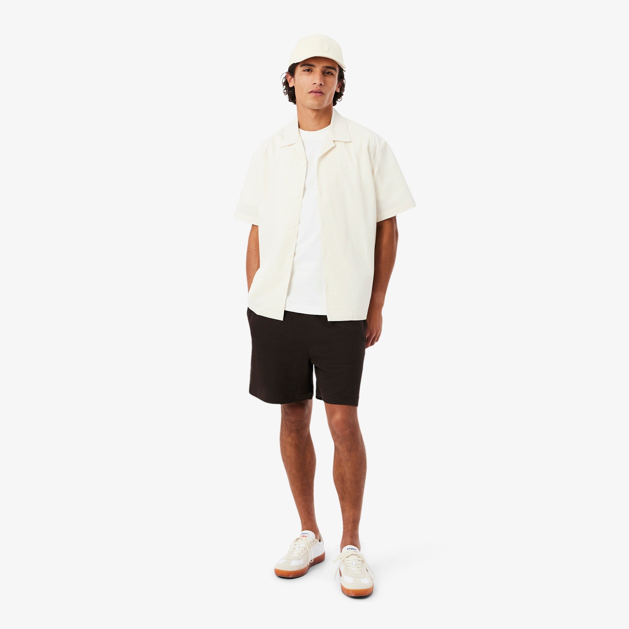 LACOSTE T-shirt em jersey texturizado