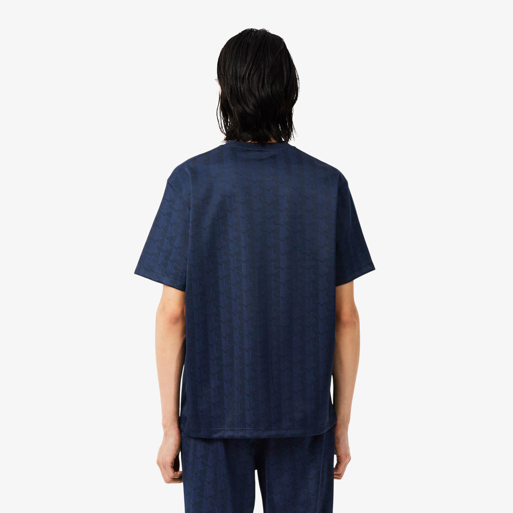 LACOSTE T-shirt em jacquard com monograma