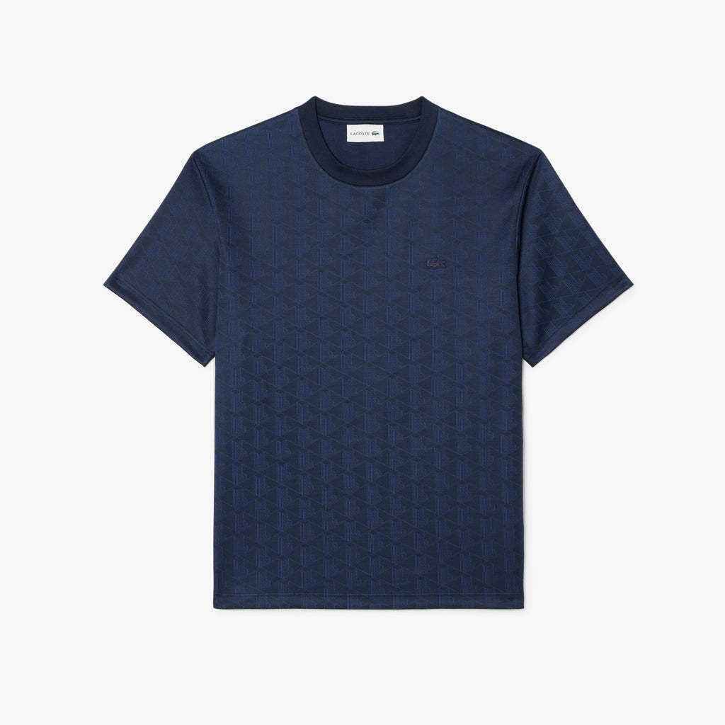 LACOSTE T-shirt em jacquard com monograma
