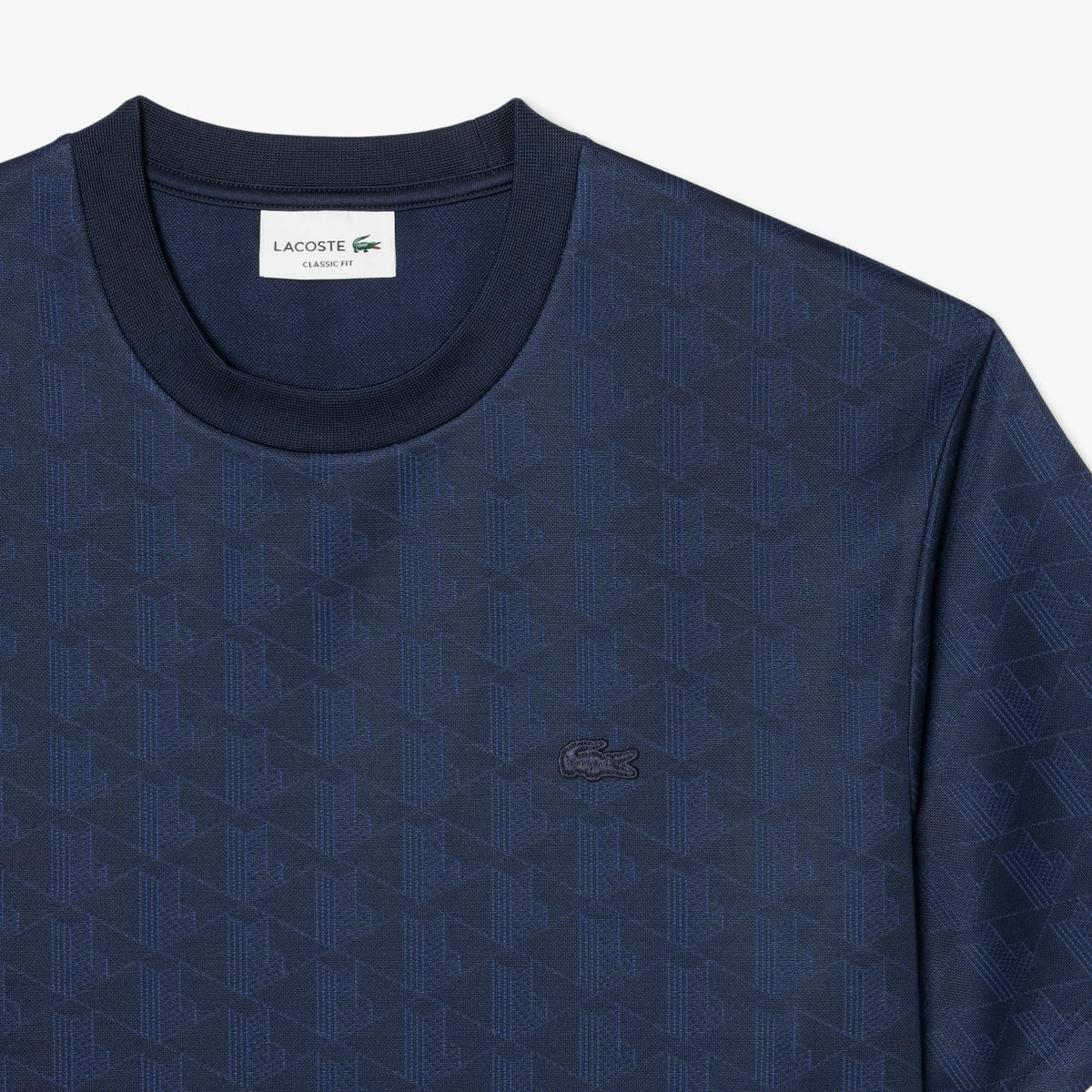 LACOSTE T-shirt em jacquard com monograma