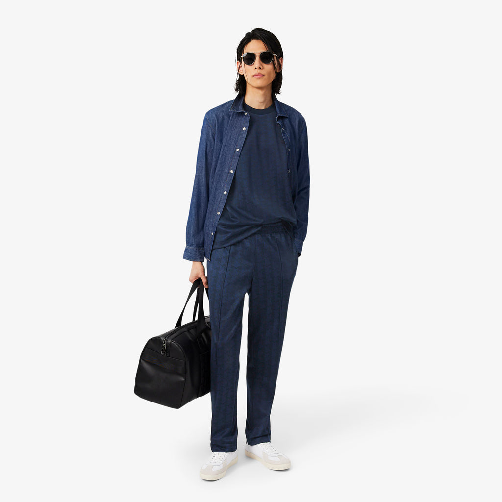 LACOSTE T-shirt em jacquard com monograma