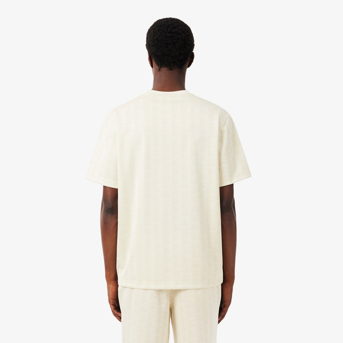 LACOSTE T-shirt em jacquard com monograma