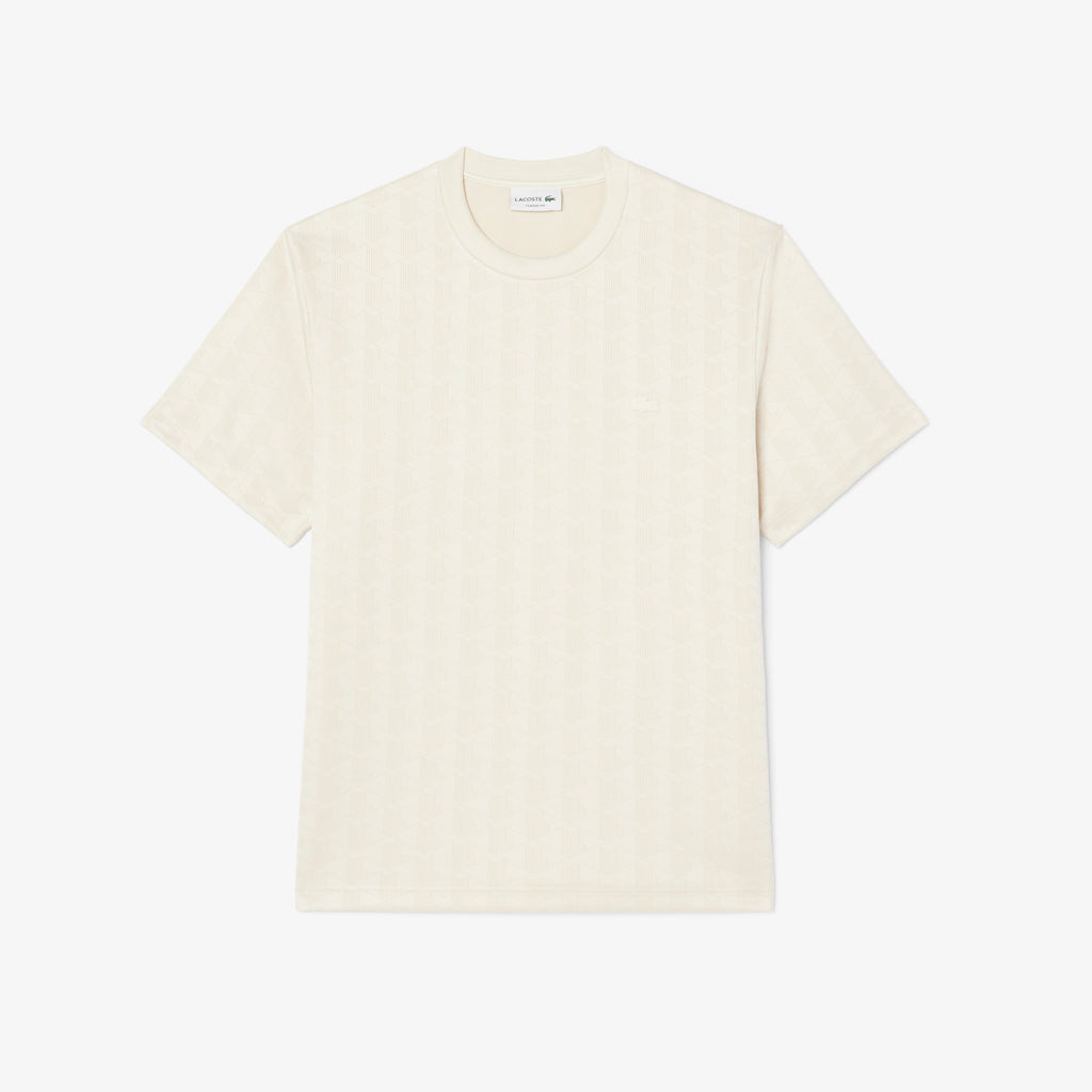 LACOSTE T-shirt em jacquard com monograma