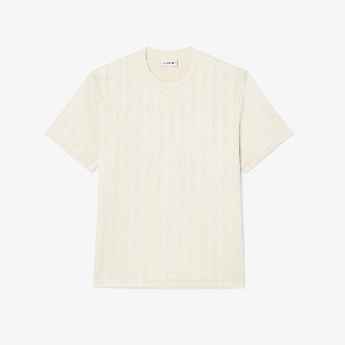 LACOSTE T-shirt em jacquard com monograma
