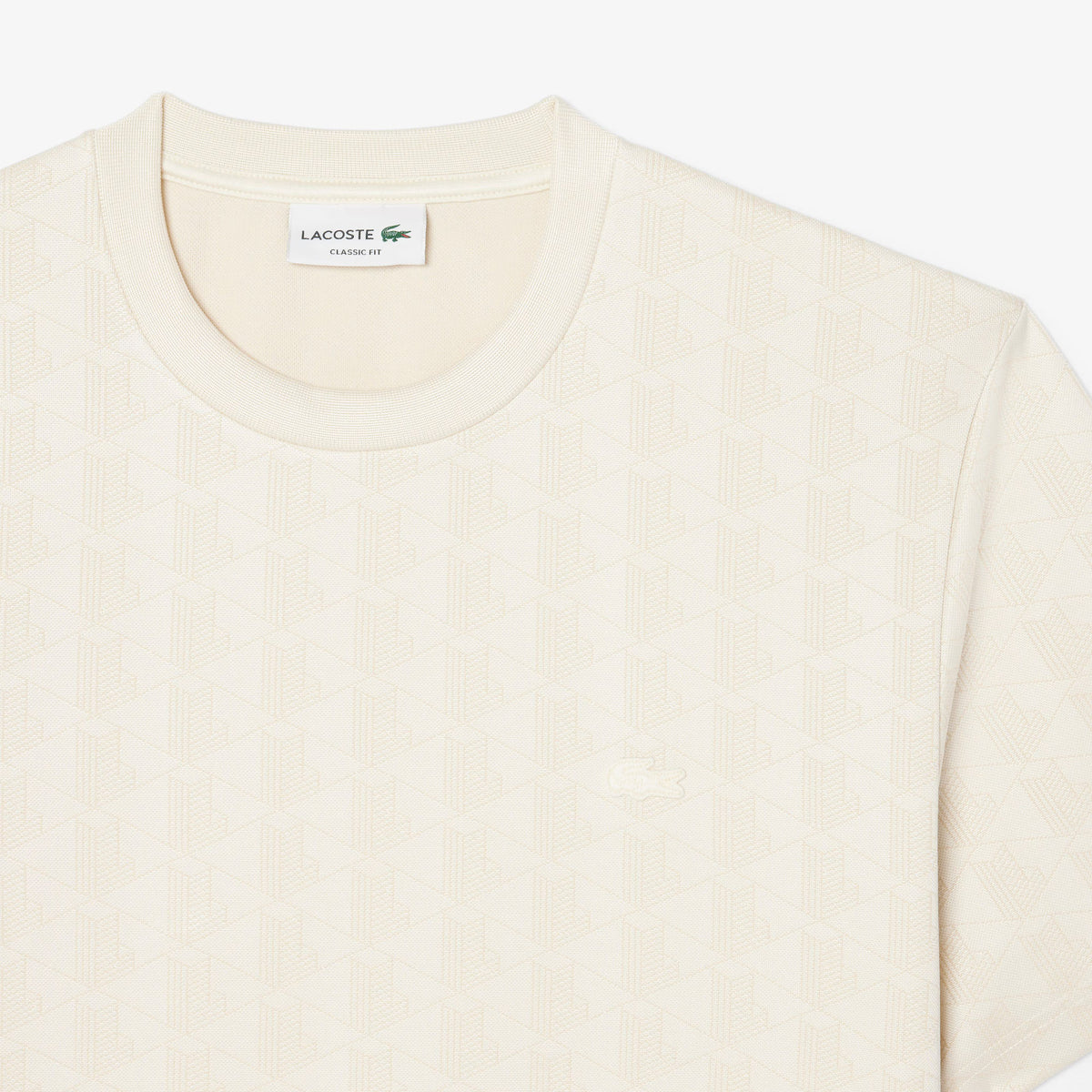 LACOSTE T-shirt em jacquard com monograma