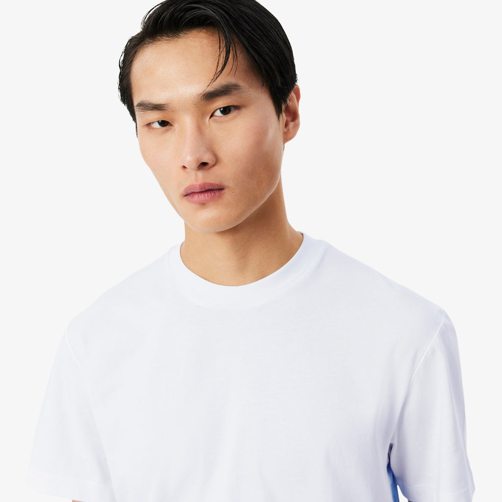 LACOSTE Cotton T-shirt with print