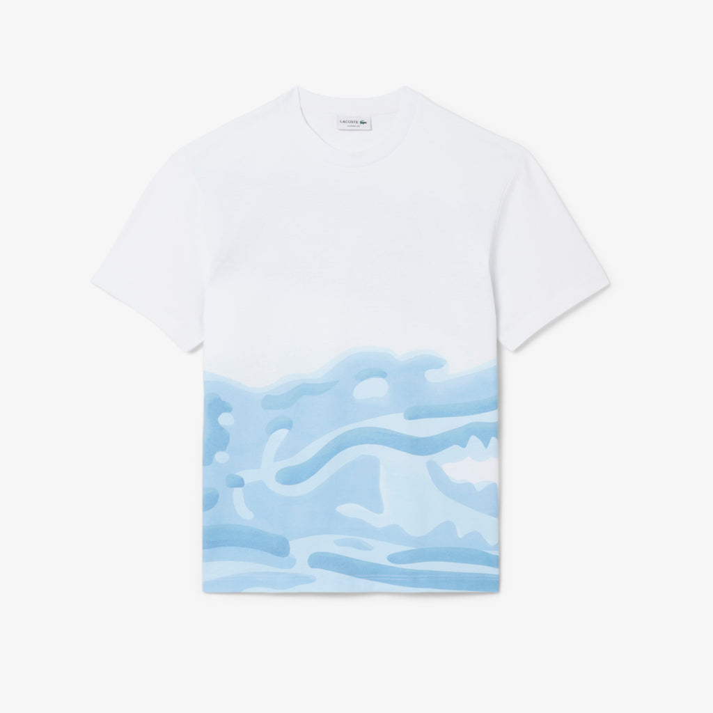 LACOSTE Cotton T-shirt with print