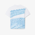 LACOSTE Cotton T-shirt with print