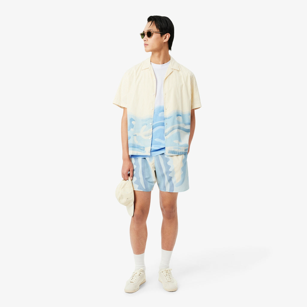LACOSTE Cotton T-shirt with print