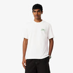LACOSTE T-shirt de Algodão com Estampado