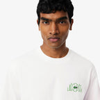 LACOSTE T-shirt de Algodão com Estampado