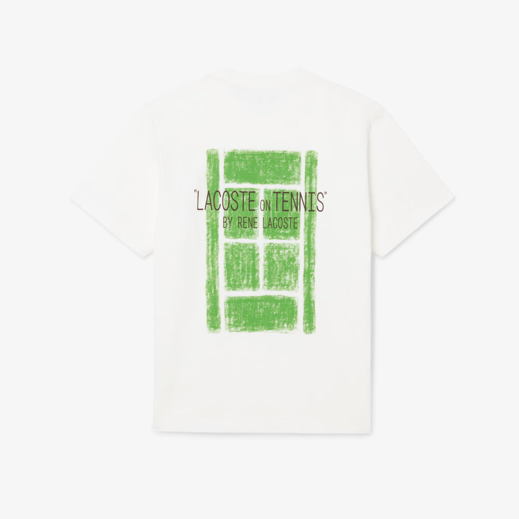 LACOSTE T-shirt de Algodão com Estampado