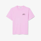 LACOSTE T-shirt de algodão com estampado