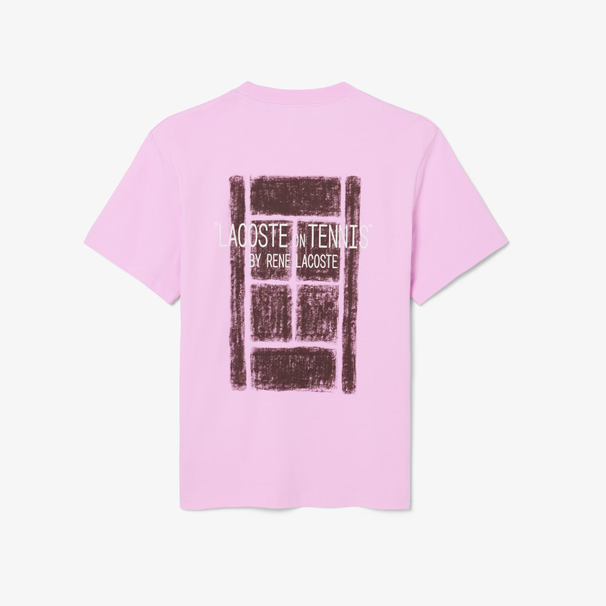 LACOSTE T-shirt de algodão com estampado
