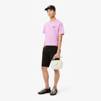 LACOSTE T-shirt de algodão com estampado