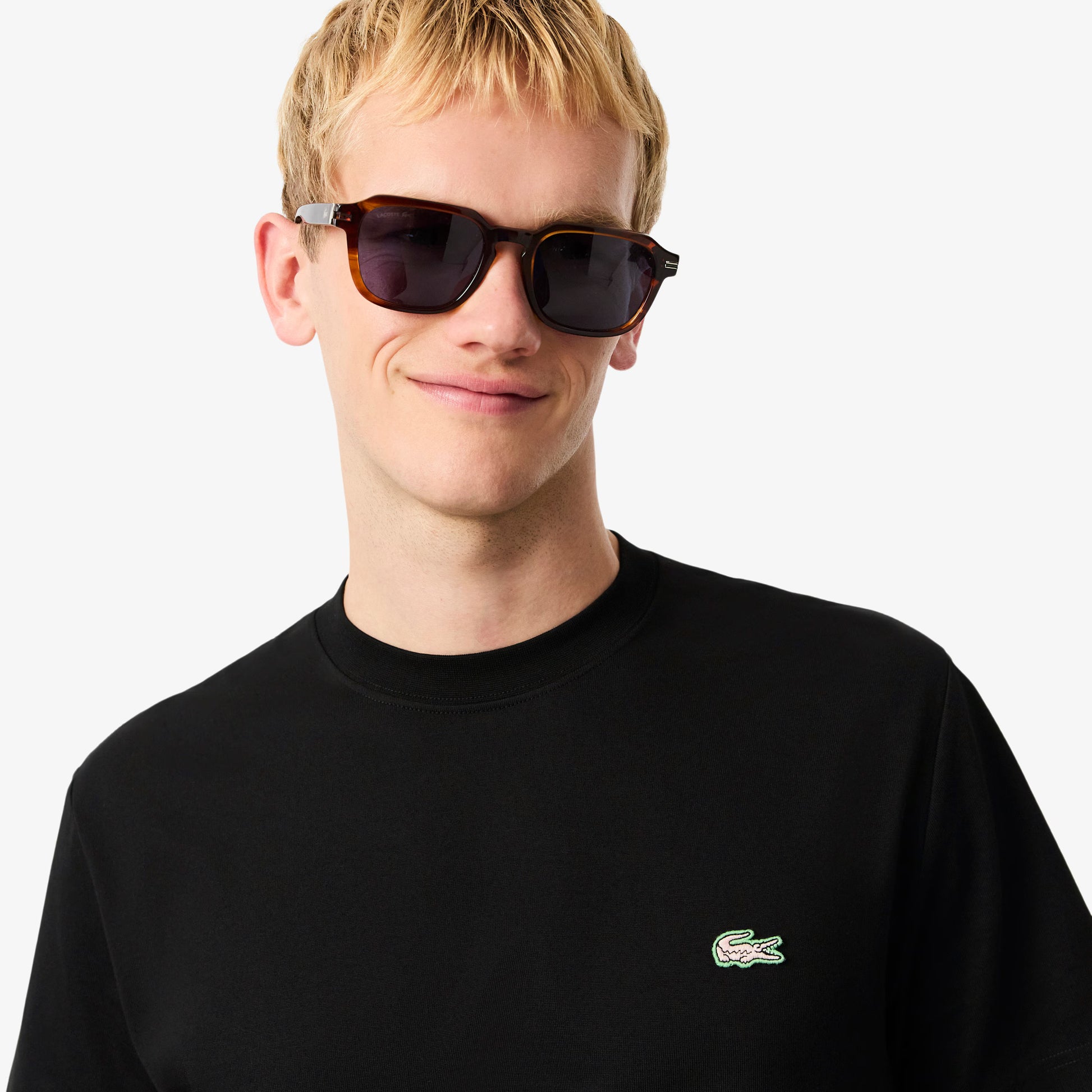LACOSTE T-shirt em jersey estampada - CARISMAstore