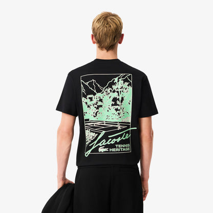 LACOSTE T-shirt em jersey estampada - CARISMAstore