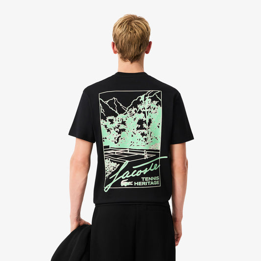 LACOSTE T-shirt em jersey estampada - CARISMAstore