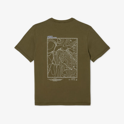 LACOSTE T-shirt em jersey com estampado múltiplo