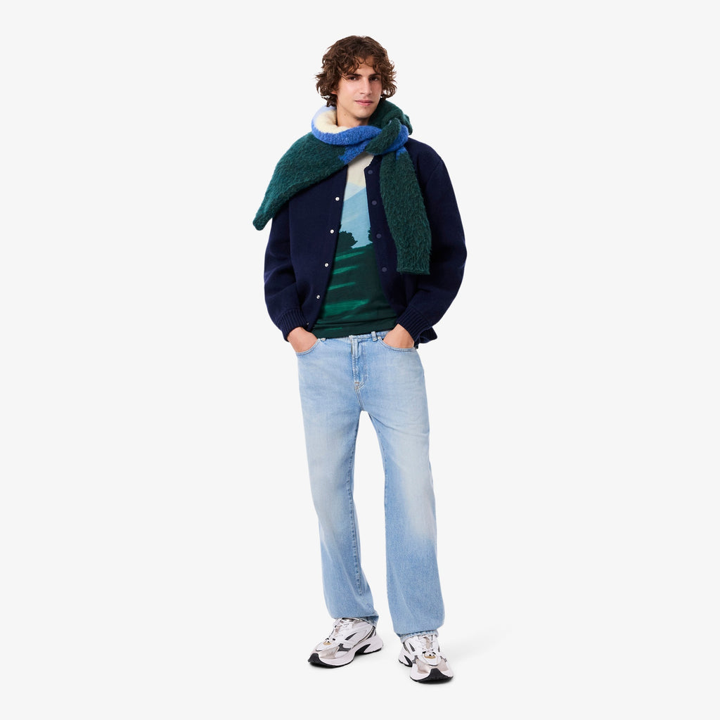 LACOSTE T-shirt de malha com estampa - CARISMAstore