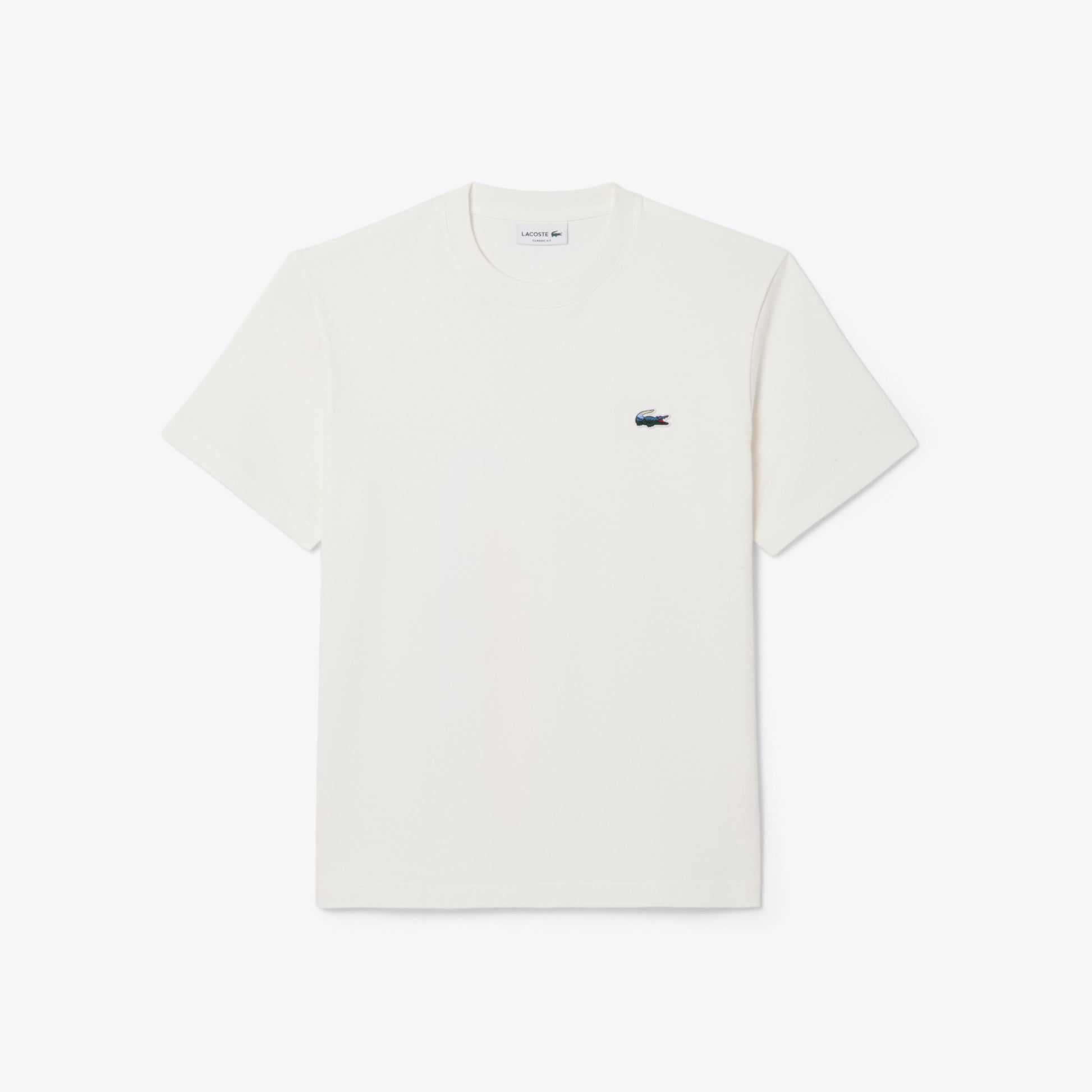 LACOSTE T-shirt em jersey grosso com crocodilo de paisagem - CARISMAstore