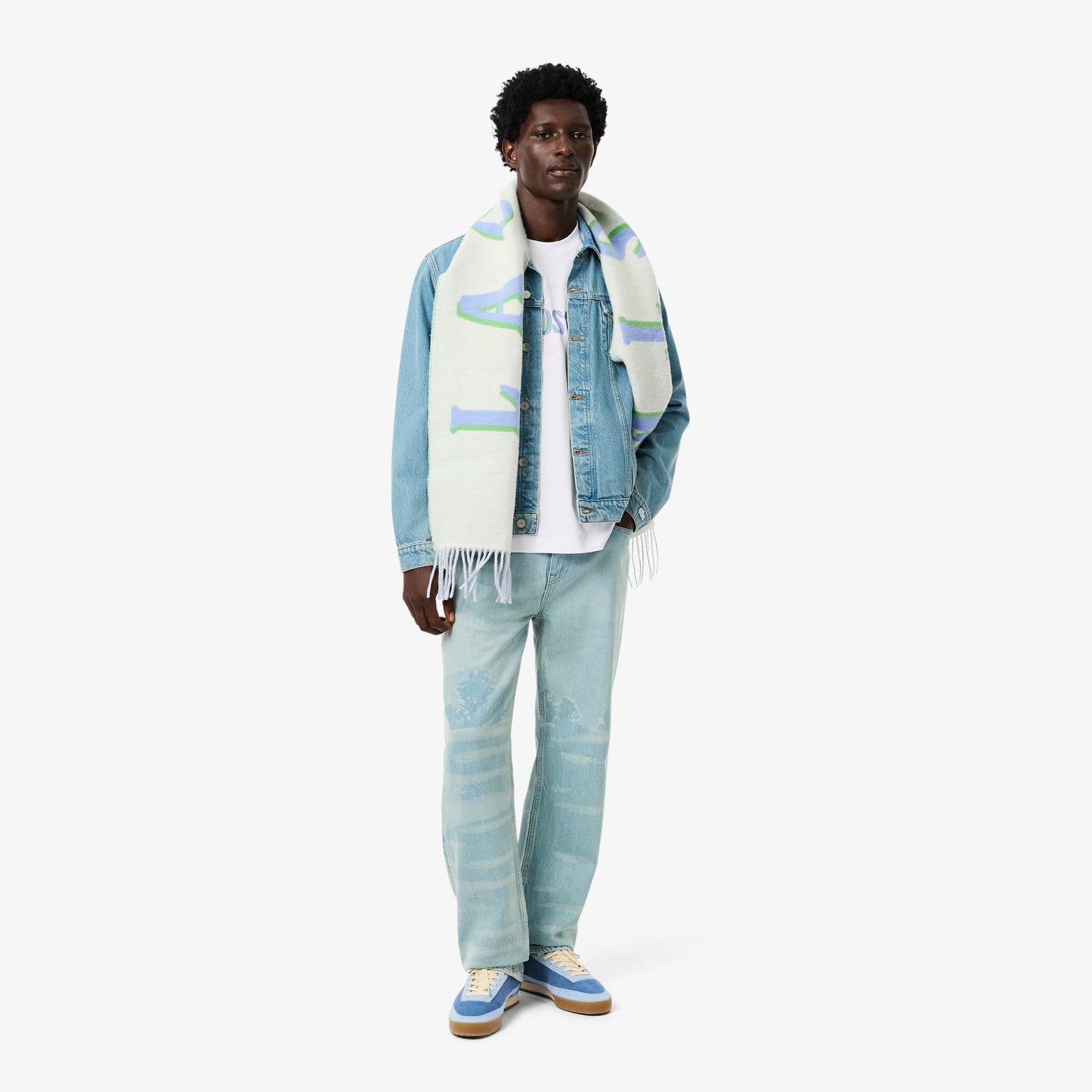 LACOSTE T-shirt de jersey estampada de corte folgado - CARISMAstore