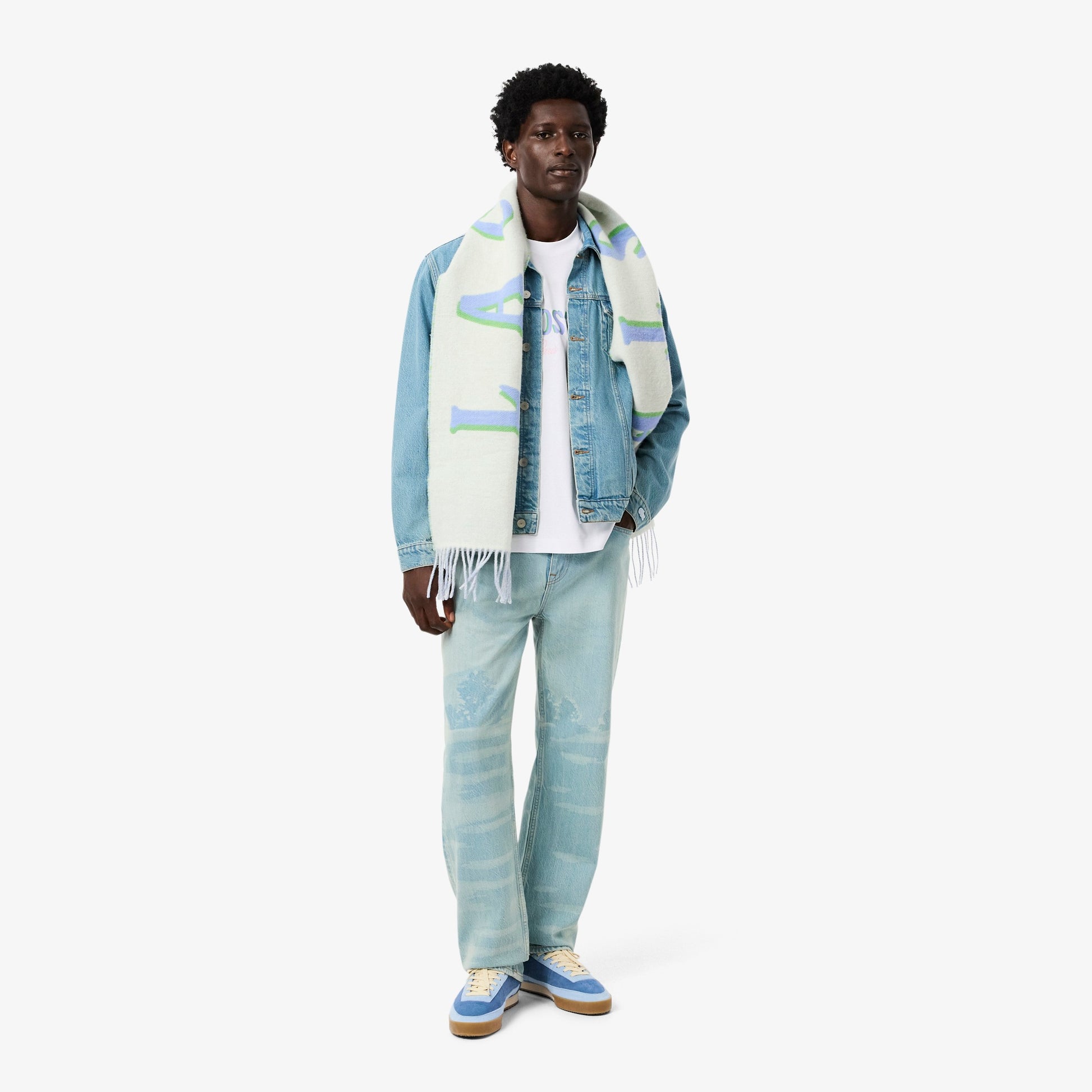 LACOSTE T-shirt de jersey estampada de corte folgado - CARISMAstore