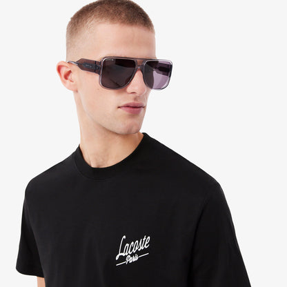 LACOSTE T-shirt em jersey com estampado múltiplo - CARISMAstore
