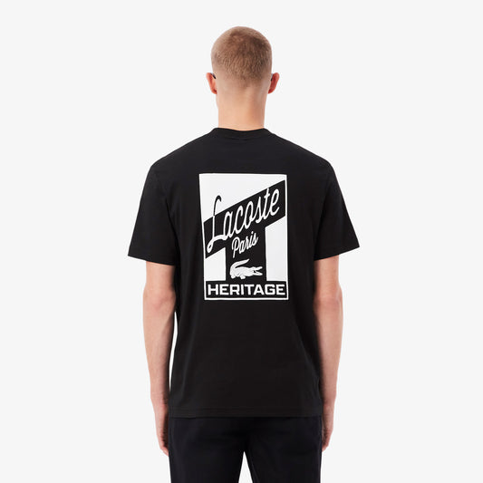 LACOSTE T-shirt em jersey com estampado múltiplo - CARISMAstore