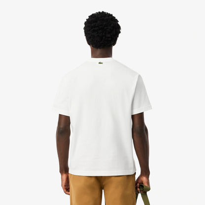 LACOSTE T-shirt com bordado heritage