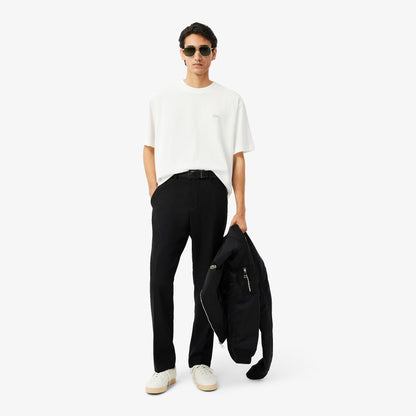 LACOSTE T-shirt loose fit em jersey grosso - CARISMAstore